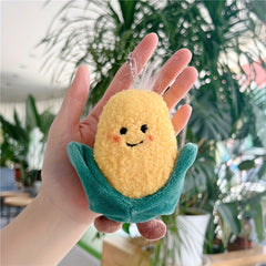 Vegetable Doll Keychain Plush Bag Charm Pendant