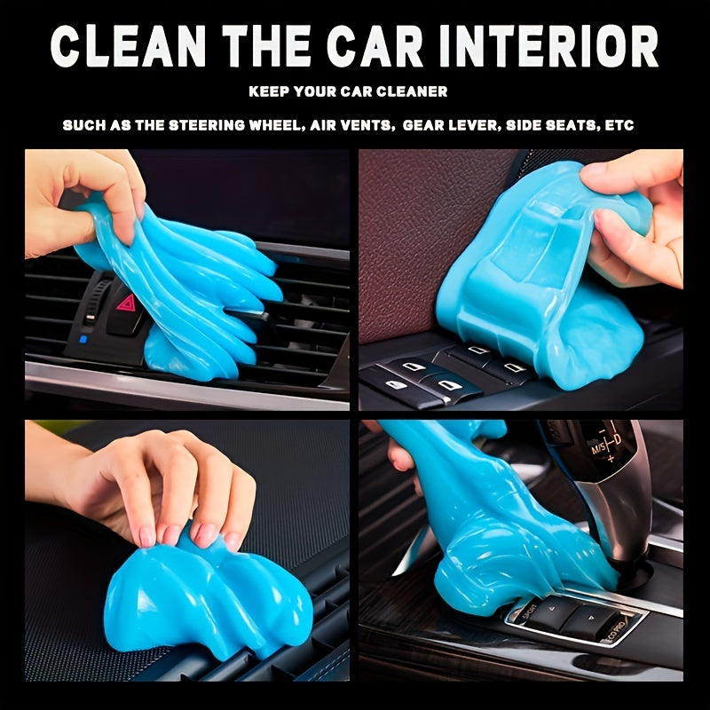 3pc Car Cleaning Gel Set with Coasters - 160g
