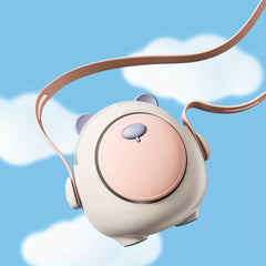 Summer Hanging Neck Fan Fat Bear Mute Cartoon Handheld Usb Mini Fan