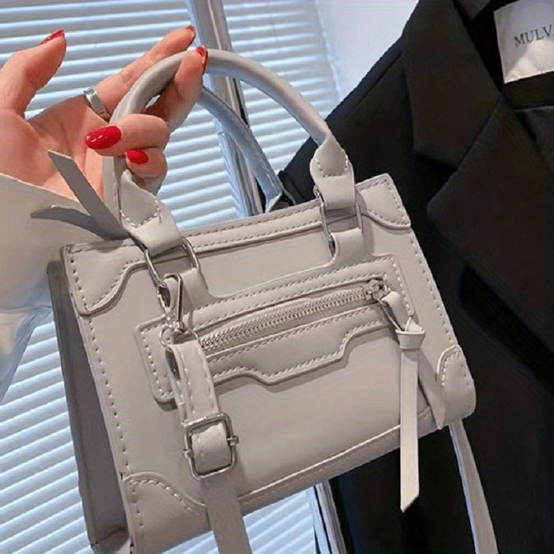Y2K Style Crossbody Bag Top Handle Square Purse