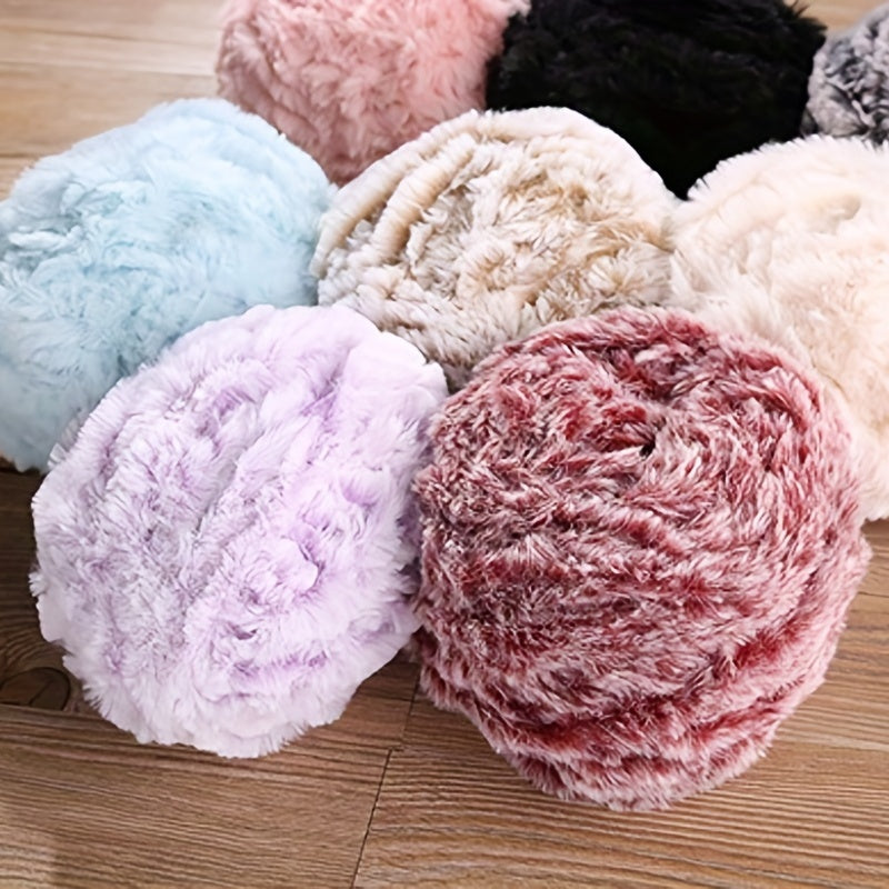 Soft Mink Fleece Yarn for DIY Knitting Crochet Hand Knitted Projects