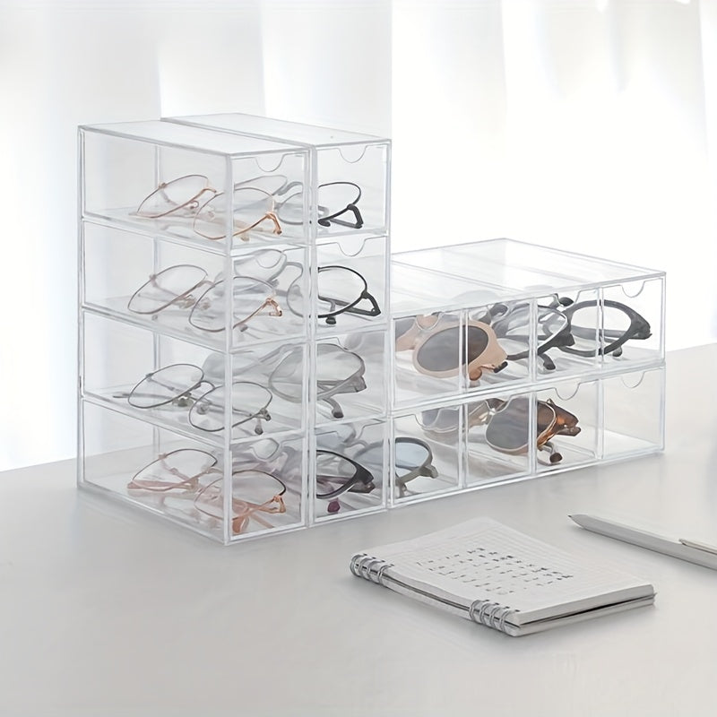 Acrylic Glasses Storage Box Display Rack Drawer Type