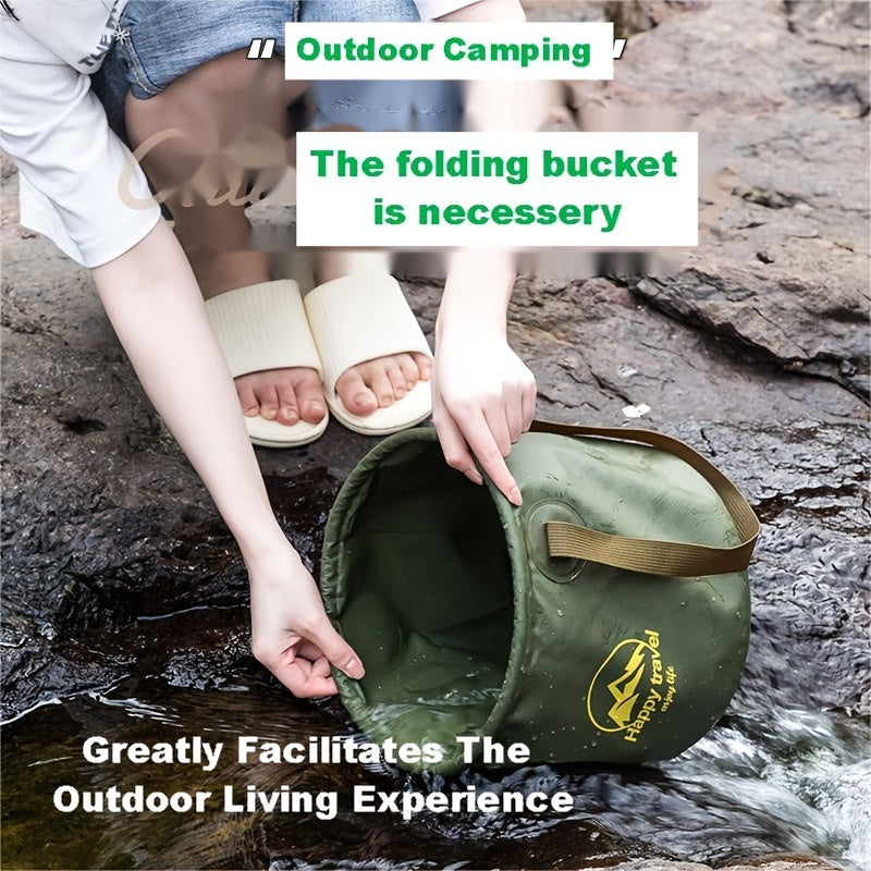 1pc Portable Foldable Bucket for Outdoor Adventures
