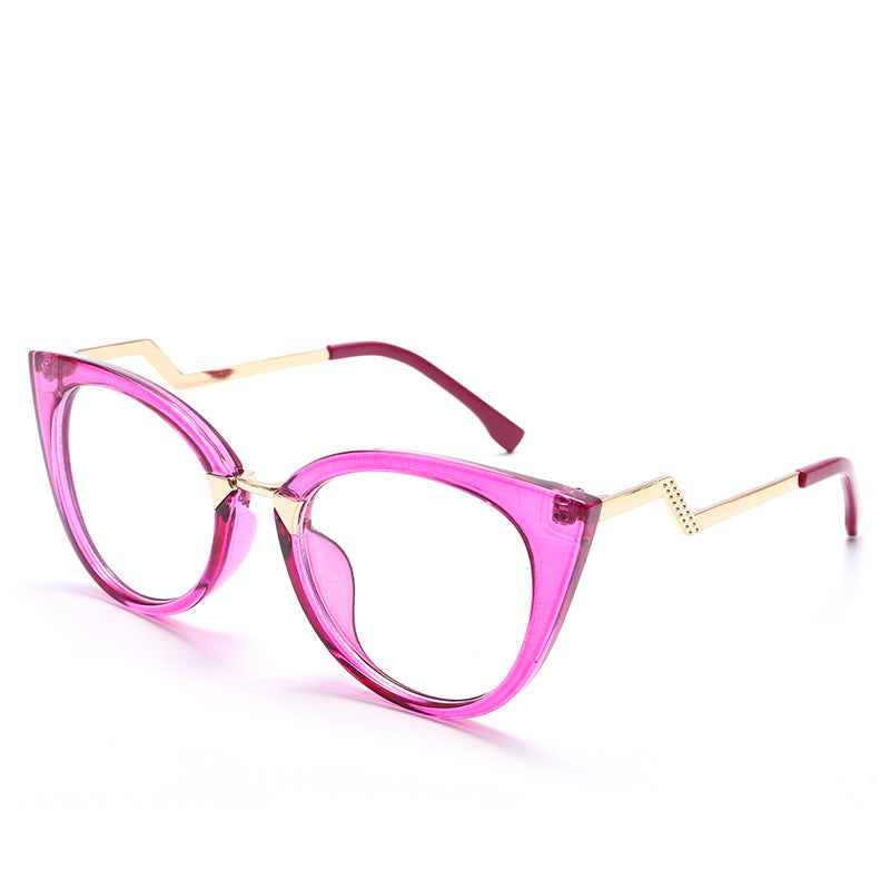 Cat Eye Light Blocking Eyestrain Clear Glasses For Women