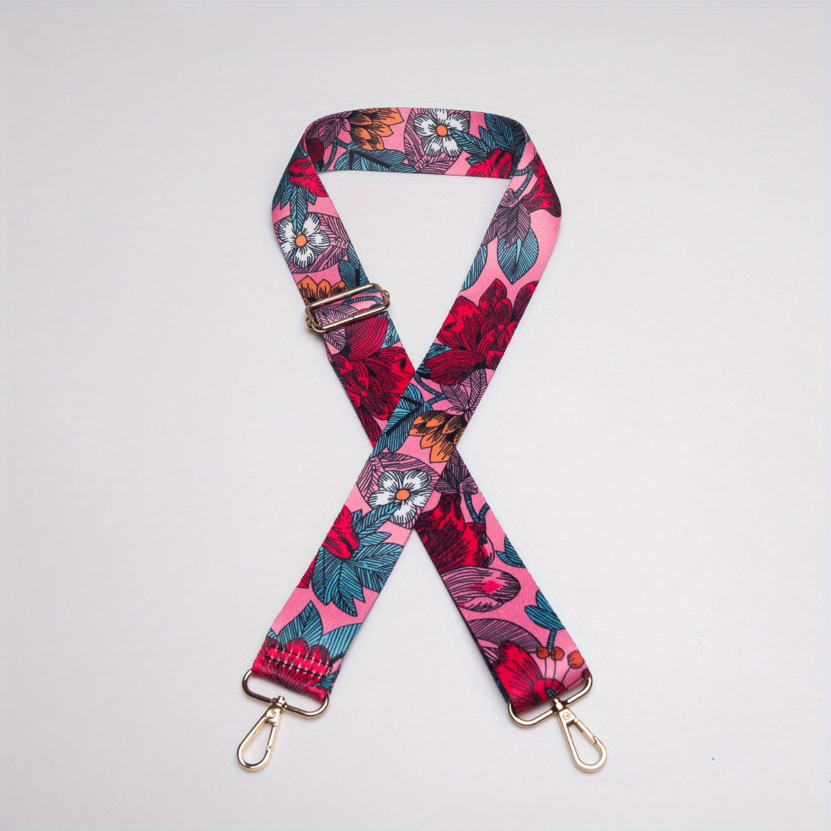 Colorful Flower Pattern Shoulder Strap for Purses