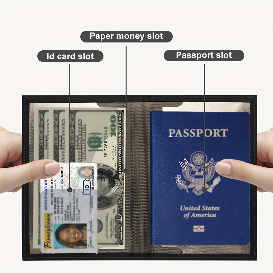 Multifunctional Passport Cover Travel Holder Card Slots Case ID Ticket Money