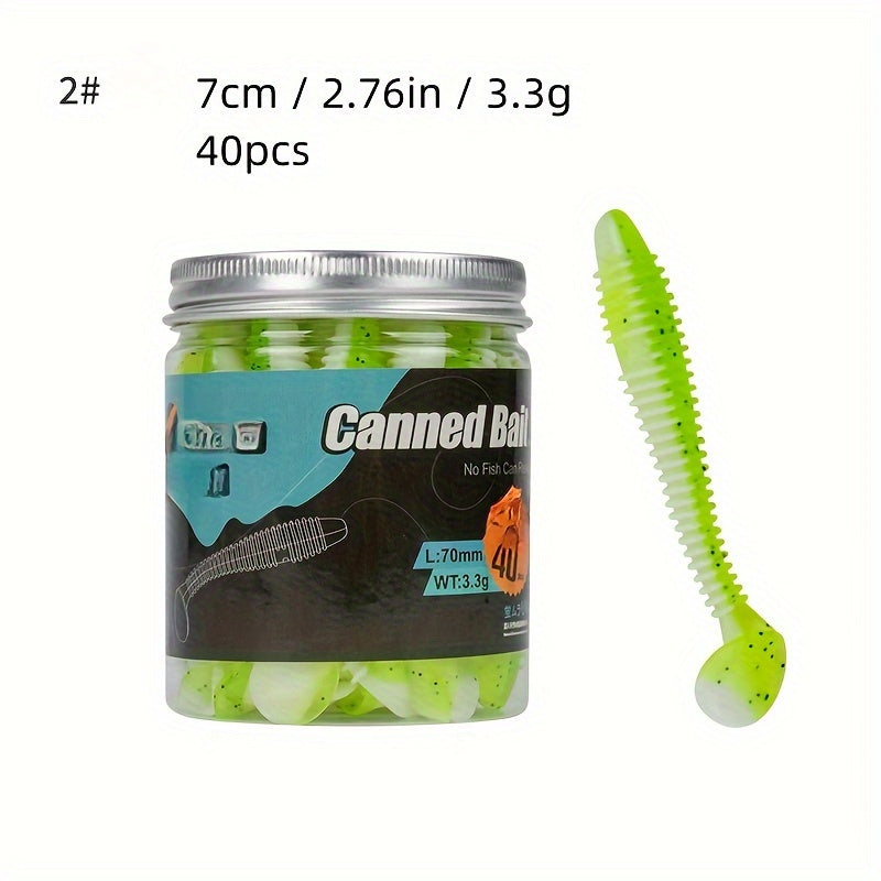 Spiral T Tail Lure Soft Fishing Bait Minnow Soft Bait Soft Bug