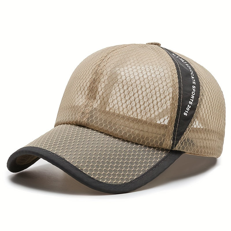 Unisex Breathable Mesh Baseball Cap Outdoor Sport Letter Embroidery