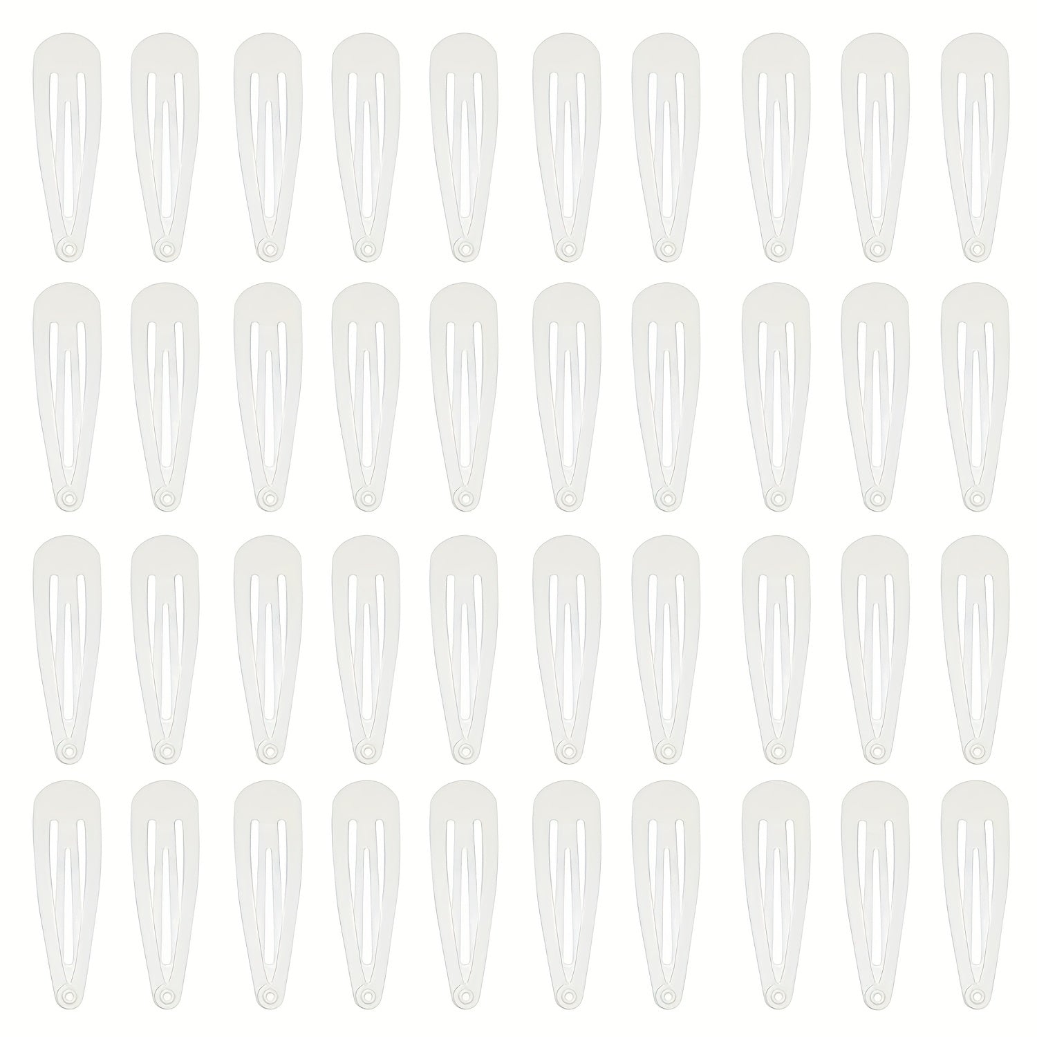 40pcs Baby Girl's Snap Clip Metal Hair Clip Hair Accessories