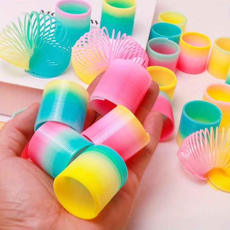 12pcs Mini Rainbow Circle Toy 3 1 25'' Diameter Stacking Circles