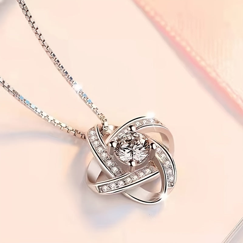 Zircon Pendant Necklace Birthday Gift To My Unbiological Sister