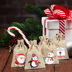 Christmas Jute Gunny Bag Christmas Jute Bag Christmas Gift