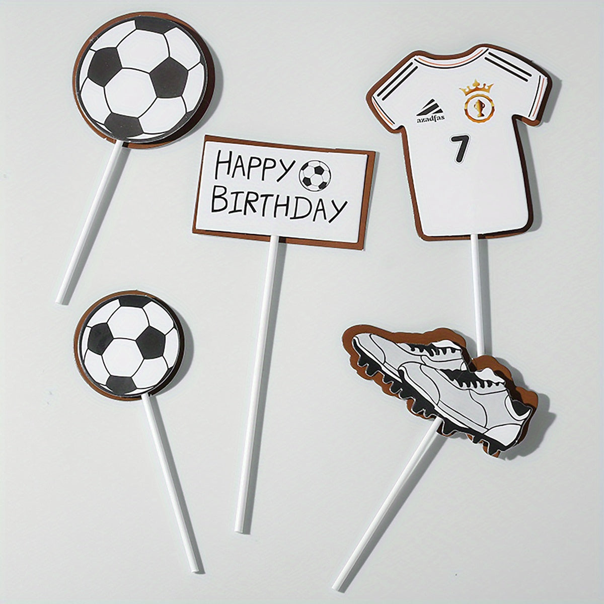 Football Birthday Cake Topper for Kids Bowl Party Decor