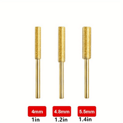 3-Piece Diamond Coated Chainsaw Sharpener Set