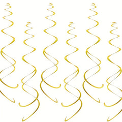 30pcs Foil Swirl Hanging Decoration Party Supplies