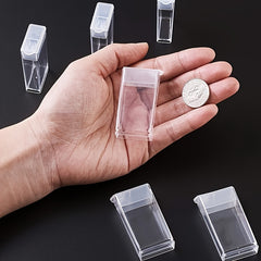 48pcs Diamond Painting Beads Storage Bottle Clear Plastic Container Organizer