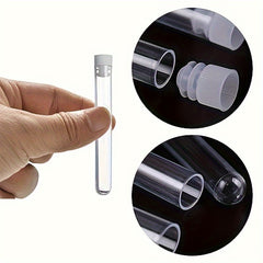 50pcs 5ML Transparent Plastic Test Tubes With Lid