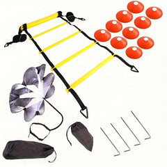 Agility Ladder Set with Obstacles and Bag