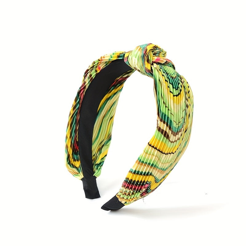 Boho Rainbow Headband Wide Headdress Hair Accessories For Women Girls
