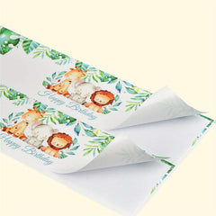 Animal Birthday Water Bottle Stickers 10pcs