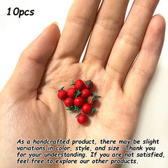 10pcs Polymer Clay Vegetables & Fruits Realistic Dollhouse Accessories 1 12 Scal