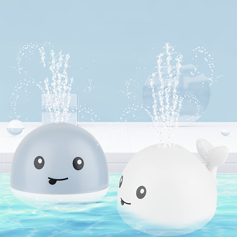 Light Up Whale Spray Water Bath Toy for Toddlers