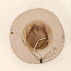 Western Sun Hat Beige Boonie Hat Unisex UV Protection