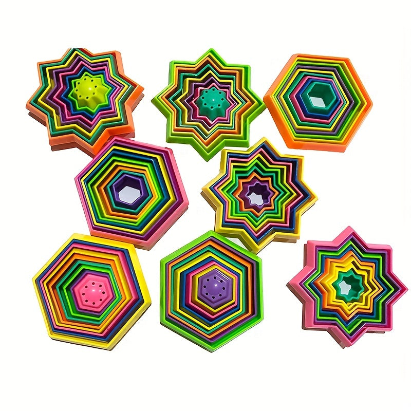 Star Circle Stacking Fidget Toy Relieve Stress & Improve Focus