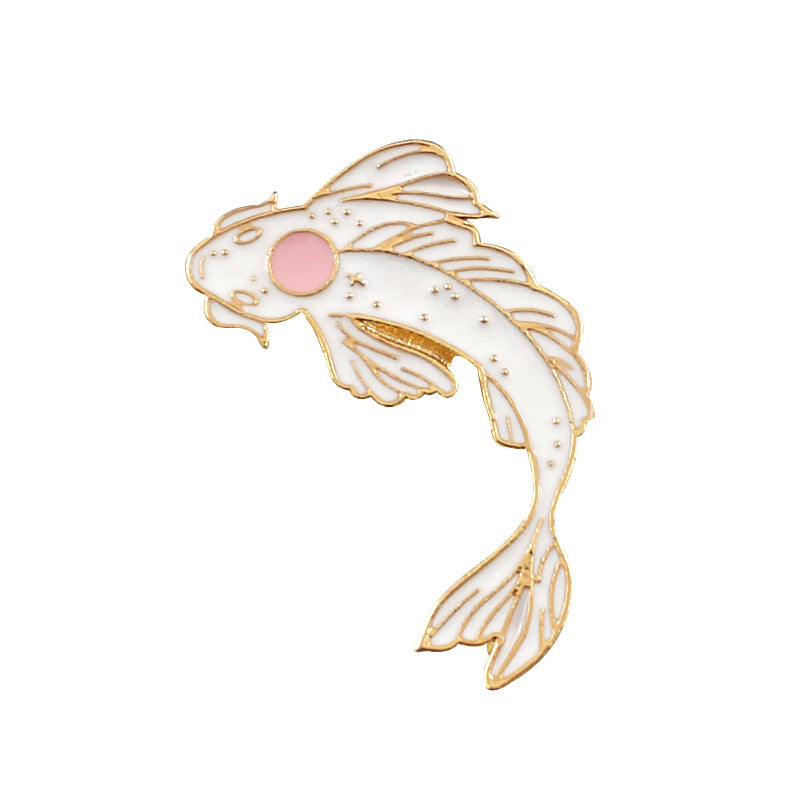 Pink Carp Brooch