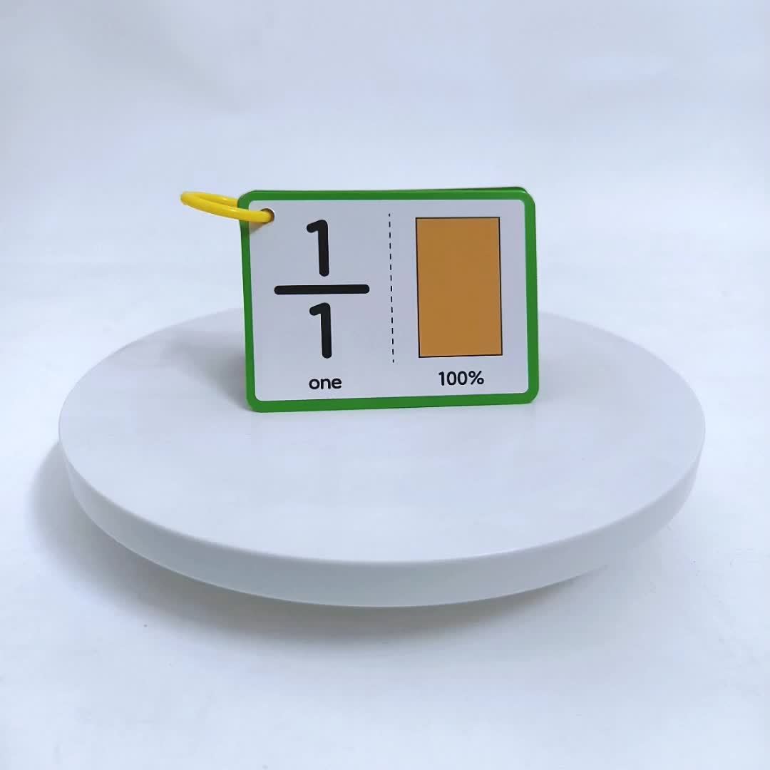 15 Double sided Fraction Cards Common Fraction Learning Tools