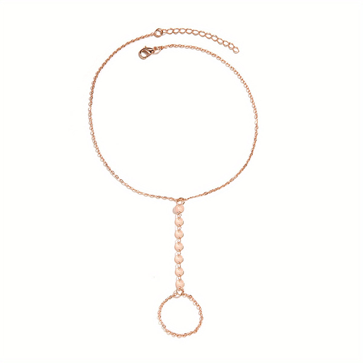 Double Layer Chain Finger Mitten Bracelet for Women
