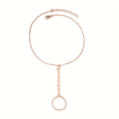Double Layer Chain Finger Mitten Bracelet for Women