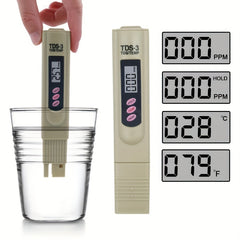 Water Tester LCD Display Accuracy Water Meter Drinking Water Aquariums RO System