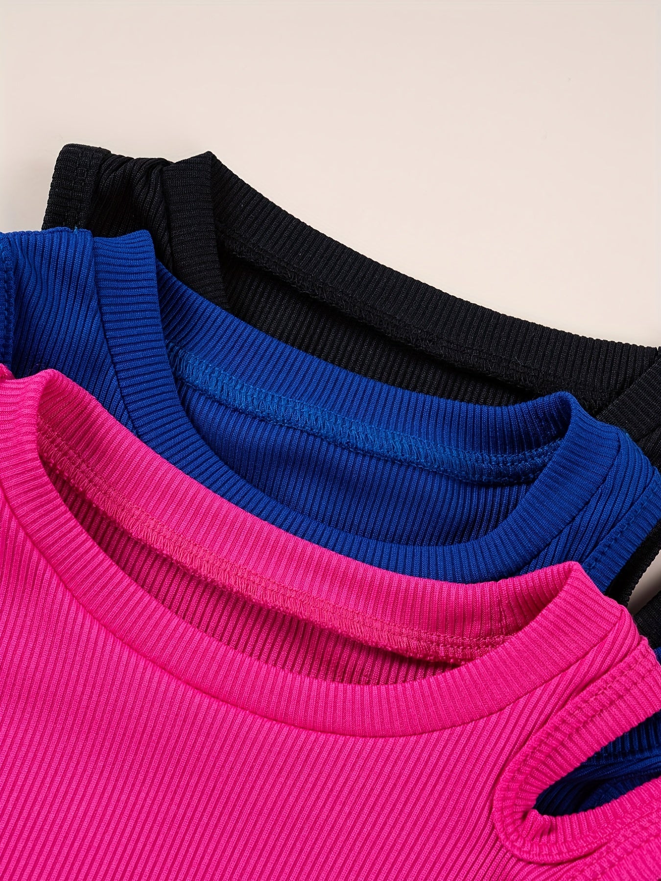 3pcs Baby Girls Summer Strapless Sleeveless T shirt Crop Tops