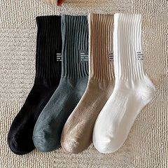 Letter Print Socks Soft Mid Tube Socks Women's Stockings