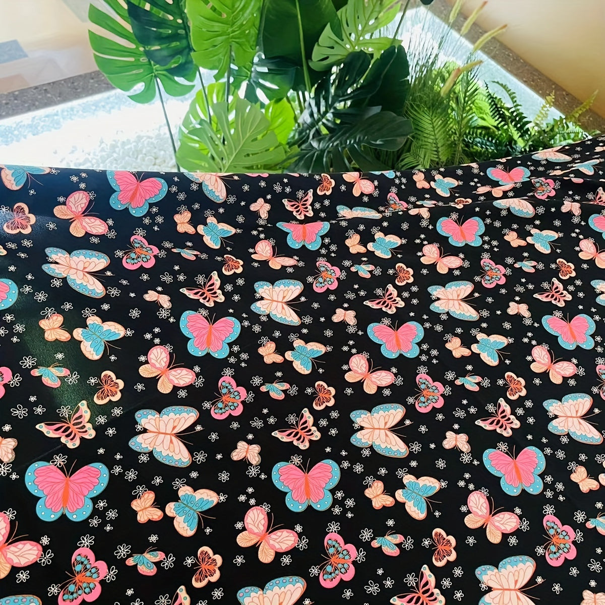 Butterfly Pattern Fabric 0.91m DIY Clothing Quilt Set