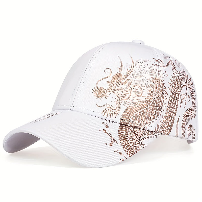 Dragon Print Men's Baseball Cap