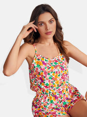 Women's Floral Print Pajama Set