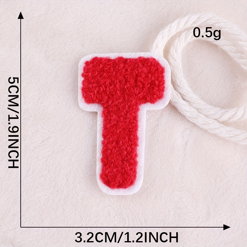 5pcs Embroidered Letter Badges Iron On Patches Sew On Embroidered Applique