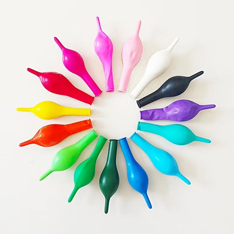100 Multicolor Needle Tail Gas Ball Rainbow Link Balloon