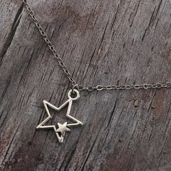 Vintage Goth Star Necklace Women's Men's Necklace