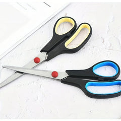 8-Inch Stainless Steel Scissors for Office and Art, Rubber Plastic Handle