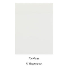 50 Waterproof Clear Sticky Notes for Home & Office
