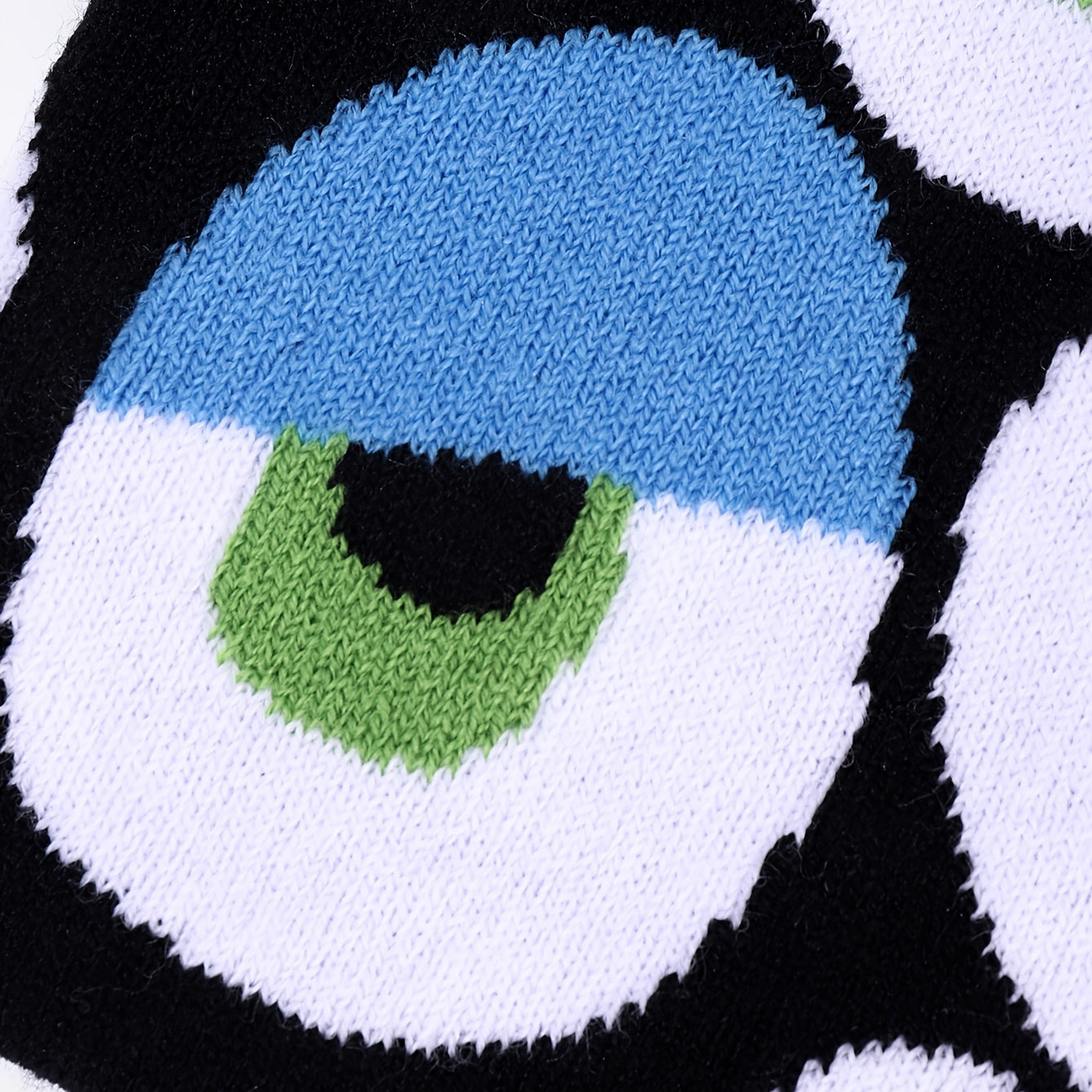 Eye Jacquard Men's Knitted Hat