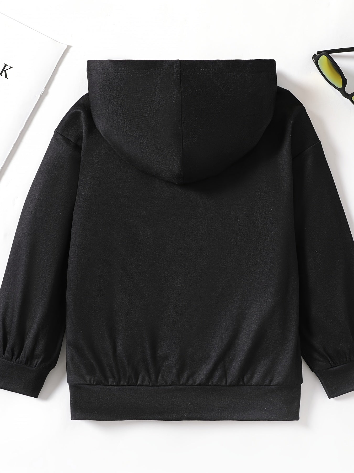 Fox Print Boys Hooded Sweatshirt for Spring Fall