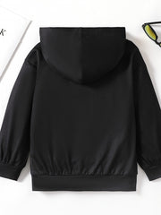 Fox Print Boys Hooded Sweatshirt for Spring Fall