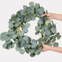 1pc Artificial Eucalyptus Hanging Vine Faux Silk for Wedding Party Home Table