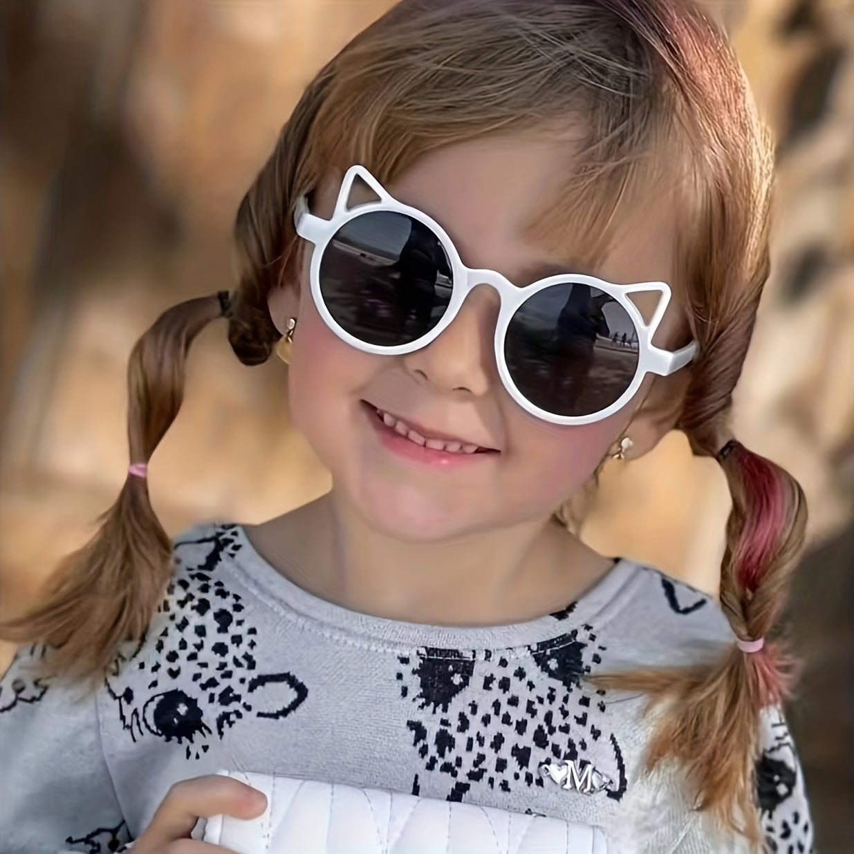 Kids Cat Ear Sunglasses Gradient Lens & Comfort Fit