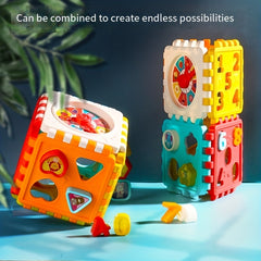 Educational Building Blocks 6 Sided Cube Number Graphic Cognition Baby Toys