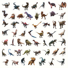 50pcs Dinosaur Series Phone Case Graffiti Stickers Waterproof DIY Stickers